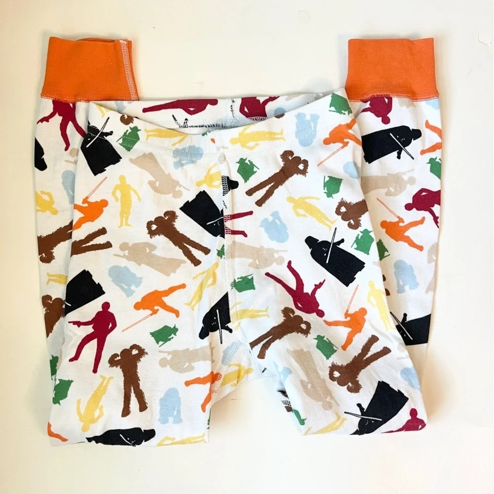 Hanna Andersson Star Wars Orange and White Pajama Set